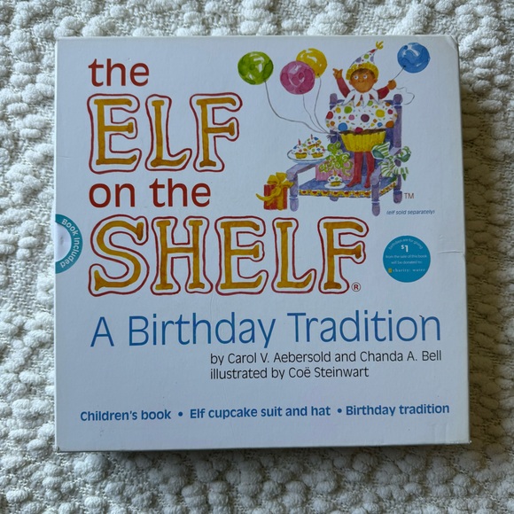 Elf on the shelf a birthday tradition book and cupcake outfit costume set - Picture 5 of 6